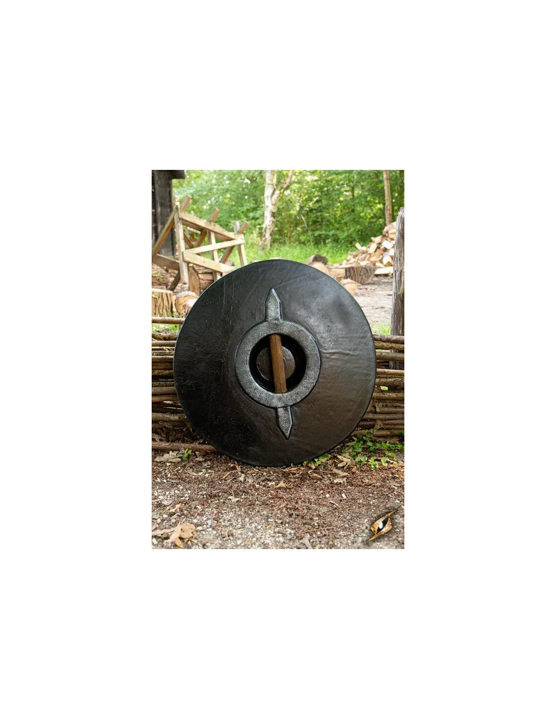 Escudo Vikingo Drang Verde para LARP, ø 50 cm.
